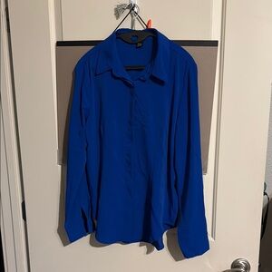 Vibrant Blue Long Sleeve Shirt